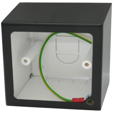 Single Flat Black Pattress Box (44mm)