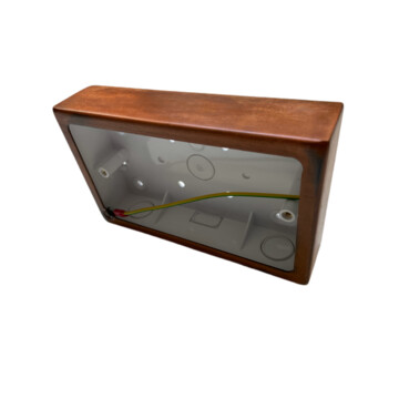 Double Tarnished Copper Pattress Box (32mm)