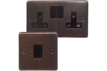 Contour Antique Copper Sockets and Switches