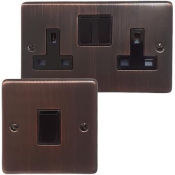 Contour Antique Copper Sockets and Switches