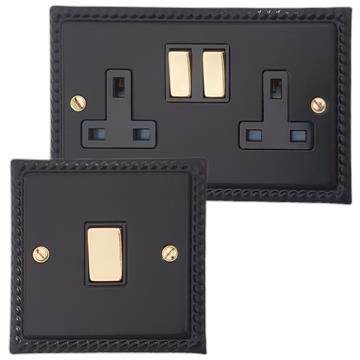 Monarch Black Sockets and Switches