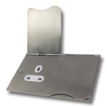 Brushed Steel Floor Sockets