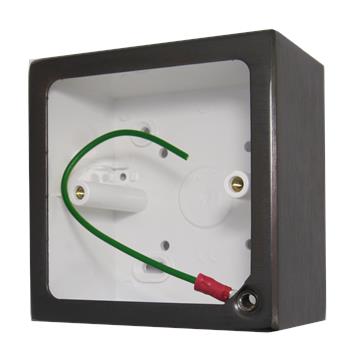Single Black Bronze Pattress Box (44mm)