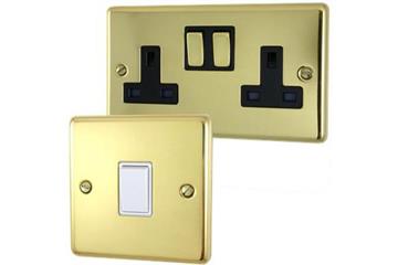 Contour Unlacquered Sockets and Switches-Unlacquered Sockets