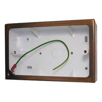 Double Tarnished Copper Pattress Box (44mm)