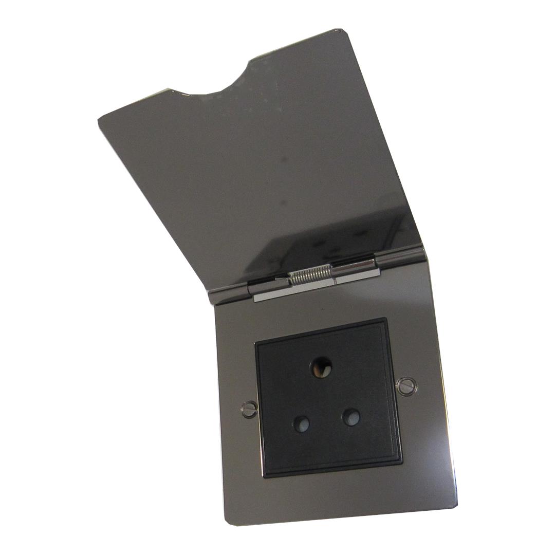 Black Nickel Floor Sockets and Pull Cords