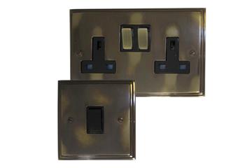 Victorian Aged Sockets and Switches-Victorian Aged Sockets