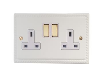 Modern White Sockets and Switches