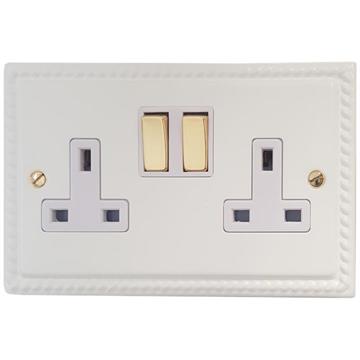 Modern White Sockets and Switches
