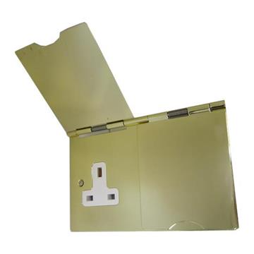 Polished Brass Floor Sockets