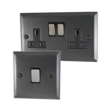 Plug Sockets Graphite Graphite Sockets and Switches from G&H Electrical Accessories