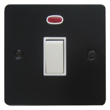 Flat Black DP Switch (White Switch)