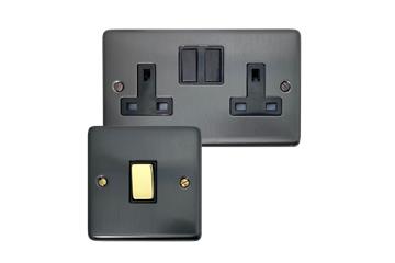 Contour Black Bronze Sockets and Switches-CBB Range