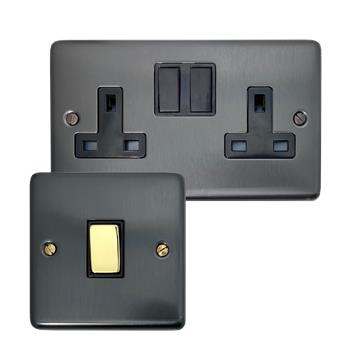 Contour Black Bronze Sockets and Switches