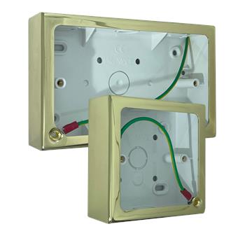 Polished Brass Pattress Boxes