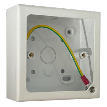 Single White Pattress Box (32mm)