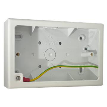 Double White Pattress Box (32mm)