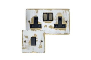Flat Dover Bronze Sockets and Switches-Flat Dover Bronze