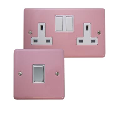 Contour Gloss Pink Sockets and Switches