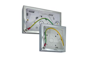 Polished Chrome Pattress Boxes-Polished Chrome Pattress