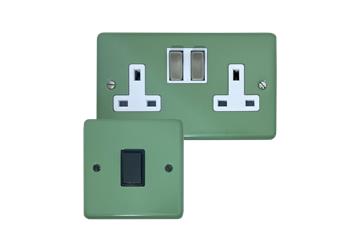Sage Green Sockets and Switches-CSG Cat