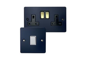 Flatline Blue Sockets and Switches-Flat Blue Category