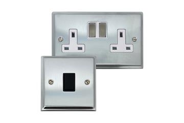 Deco Brushed Chrome Sockets and Switches-DSC cat image