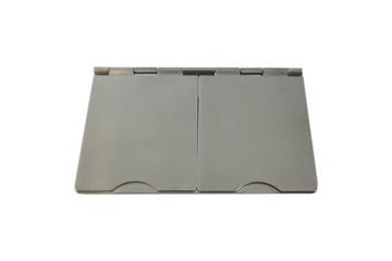 Brushed Steel Floor Sockets and Pull Cords-Brushed Steel Floor Sockets