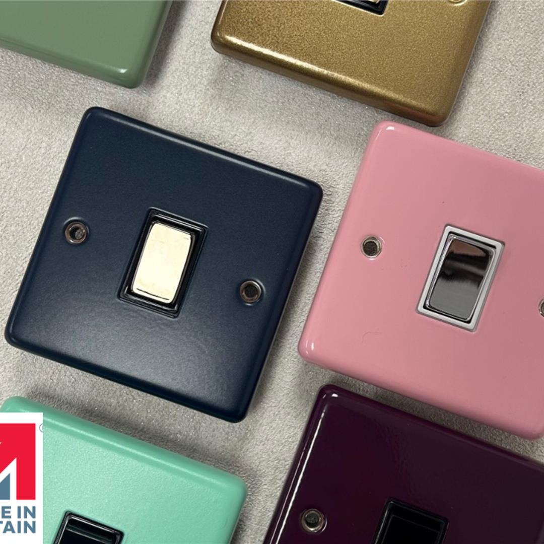 Sockets and Switches finishes available from G&H Electrical Accessories
