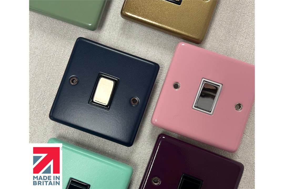 Coloured Sockets and Switches from G&H Electrical Accessories