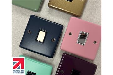Coloured Sockets and Switches from G&H Electrical Accessories
