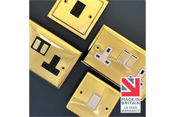Polished Brass Sockets and Switches