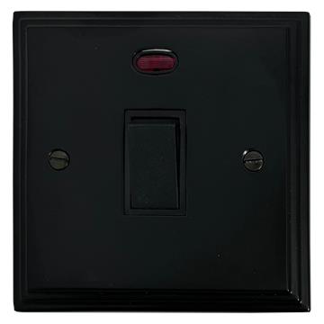 Victorian Flat Black DP Switch