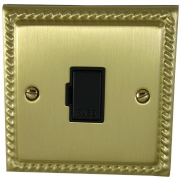 Monarch Satin Brass Unswitched Fused Spur (Black Insert)