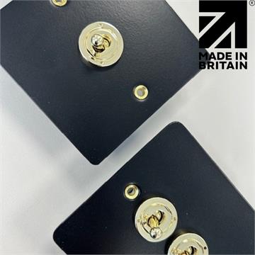 Flatline Flat Matt Black Sockets and Swithces
