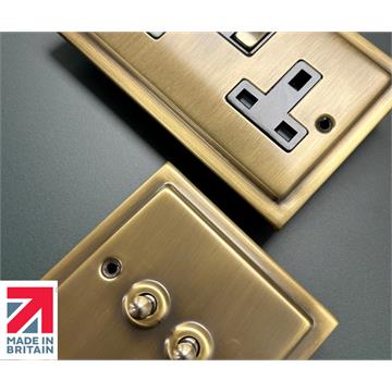 Trimline Light Antique Brass Sockets and Switches