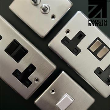 Contour Brushed Chrome Sockets and Switches