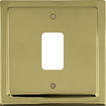 Victorian Brass Grid Switch (1 Gang)