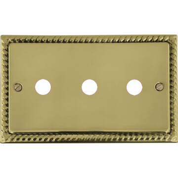 Monarch Brass Toggle Switch (3 Gang)