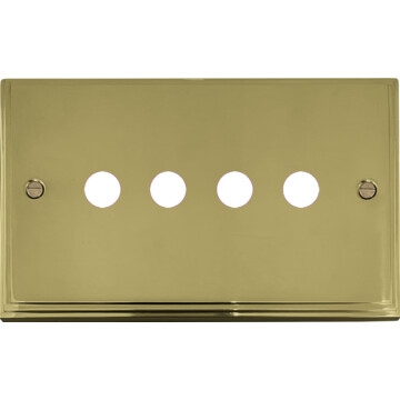 Victorian Brass Toggle Switch (4 Gang)