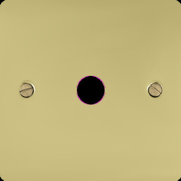 Flat Polished Brass Toggle Switch (1 Gang)
