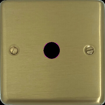 Contour Satin Brass Toggle Switch (1 Gang)