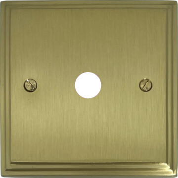 victorian cast satin brass toggle grid plate (1 gang) front fc20825