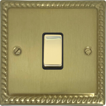monarch satin brass intermediate switch (brass) front fc20825