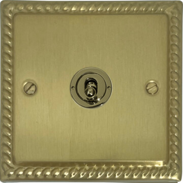monarch satin brass intermediate toggle switch front fc20825
