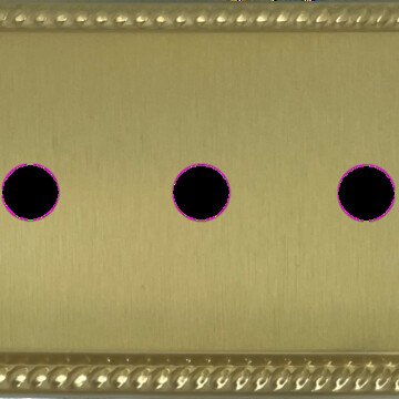 Monarch Satin Brass Toggle Switch (3 Gang)
