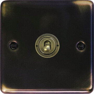 contour aged intermediate toggle switch (1 gang) front fc20825