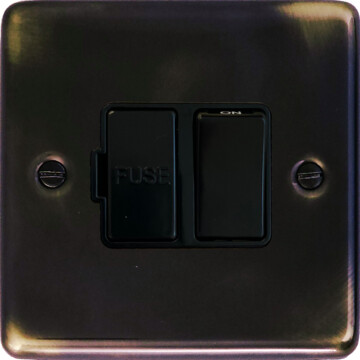contour aged switched fused spur (black switch) front fc20825
