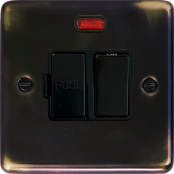 contour aged switched fused spur with neon (black switch) front fc20825