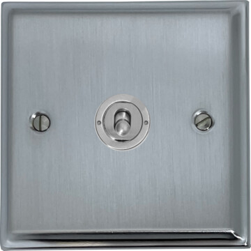 deco satin chrome toggle switch (1 gang) front fc20825